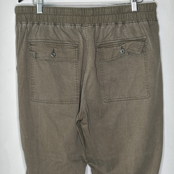 Roots Cotton Women's Jogger Pants in Olive Size XL - Picture 6 of 9